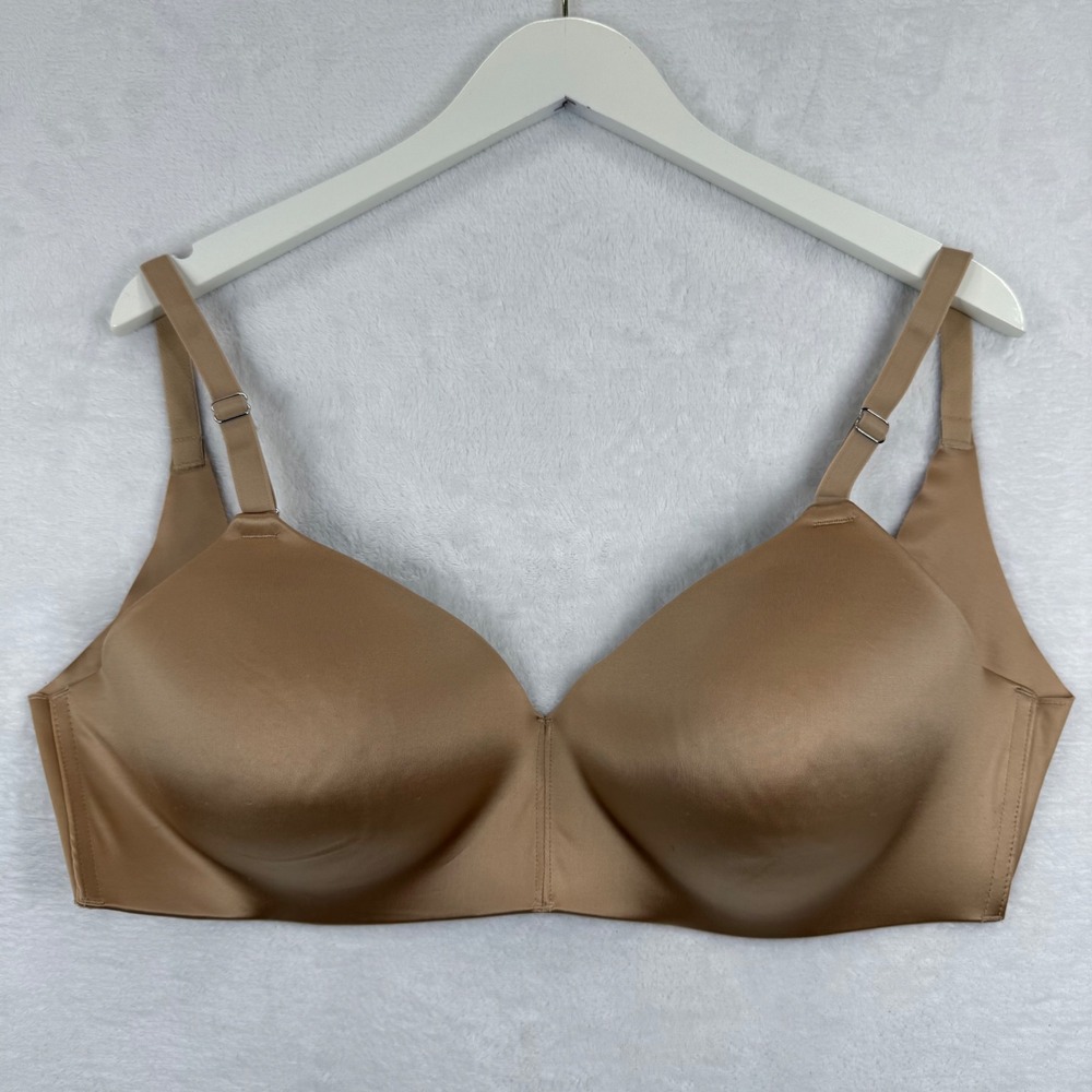 Secret Treasures Womens Beige Wire-Free Full Coverage T-Shirt Bra 36DD ST387